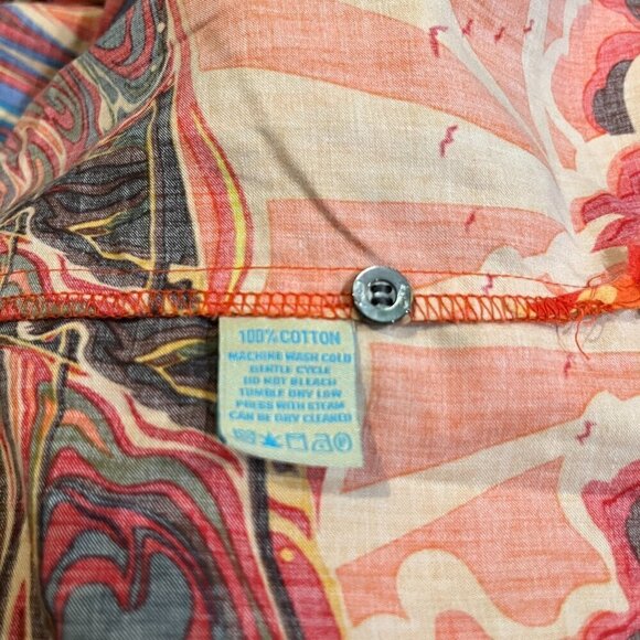 KAI Clothing Hypnotik Wave Ocean Outrigger Hawaiian Made Aloha Popover Shirt 3XL - Picture 14 of 14